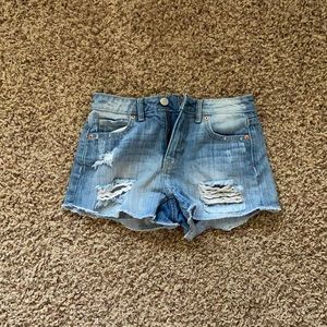 Blue denim shorts from Aeropostale!